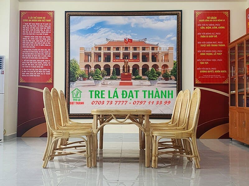 Bàn Ghế Ăn Mây - BGAM005